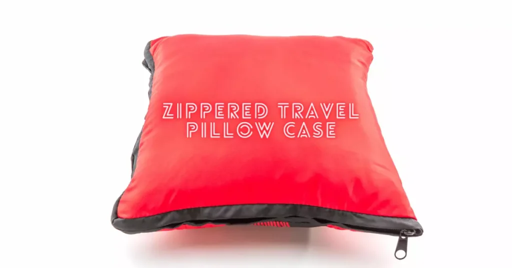 Zippered Travel Pillow Case