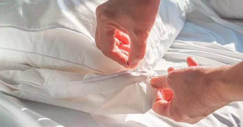 Zippered Travel Pillow Case